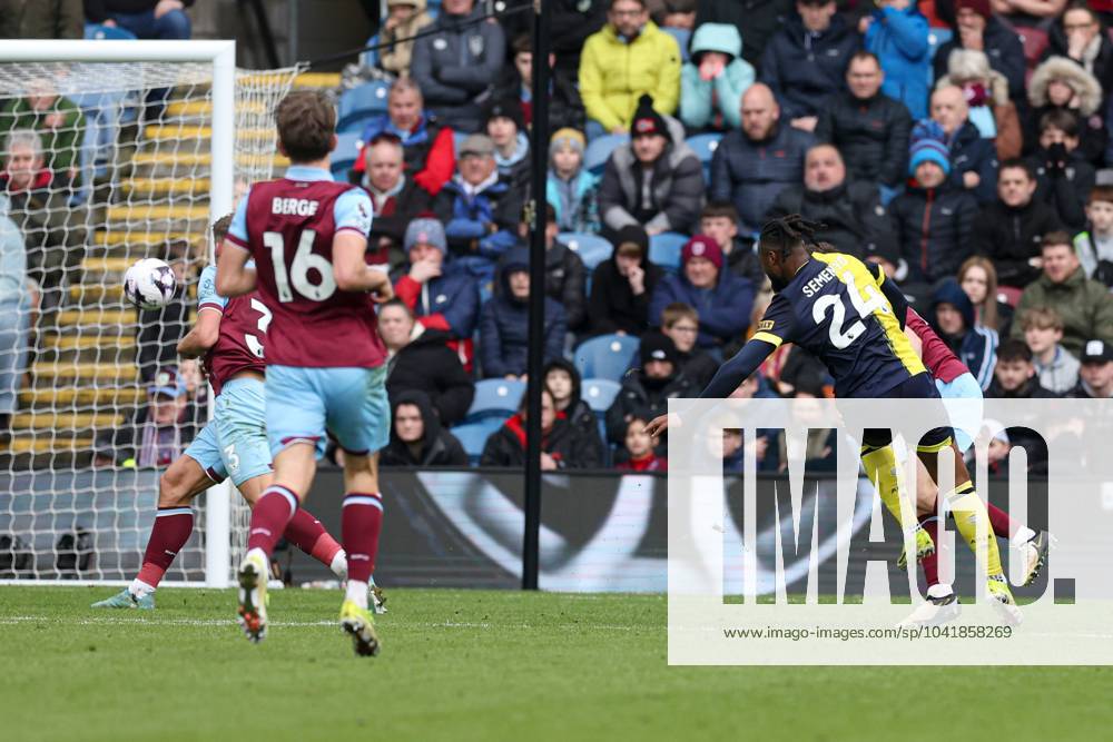 Antoine Semenyo of AFC Bournemouth scores to make it 0-2 Burnley v AFC Bournemouth, Premier League, Football, Turf Moor, Burnley, UK - 03 Mar 2024