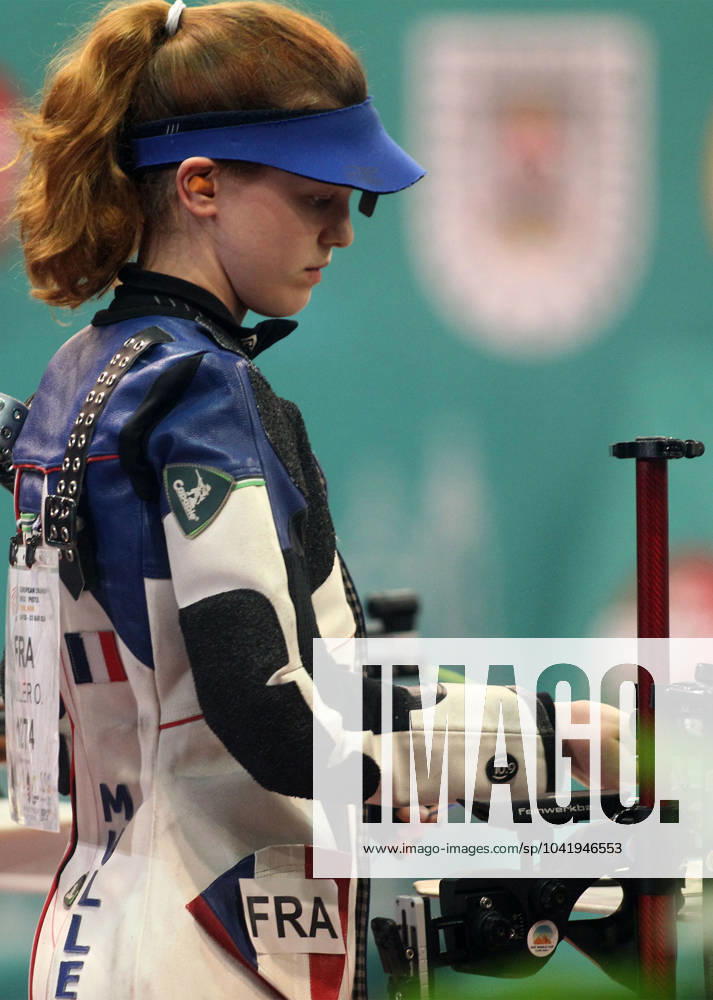 Gyor(Hungary) European Shooting championships 10M Air Rifle women final Oceanne Muller France :