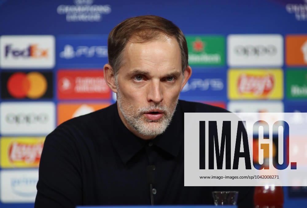 Munich, Germany 05 March 2024 Football, Men, Champions League, Season 2023 2024, Round of 16 second leg, FC Bayern Munich Lazio Rome, Allianz Arena Thomas Tuchel, Coach FC Bayern Munich at the press conference, Head, Portrait