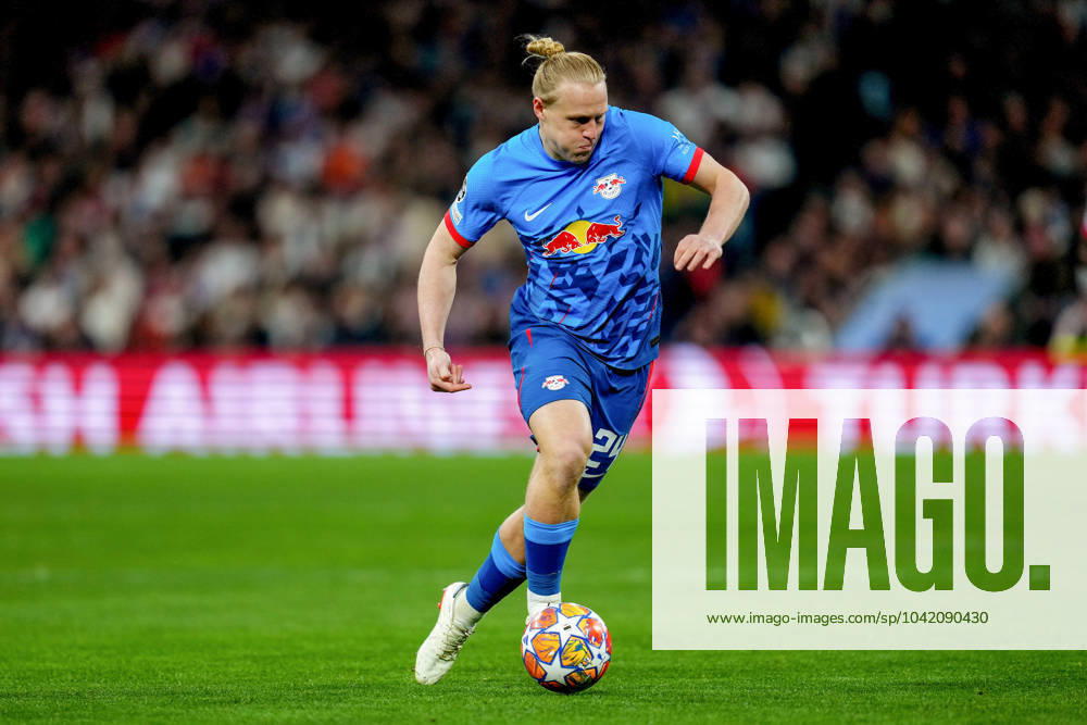 ESP: Real Madrid v RB Leipzig. UEFA Champions League match. Round of 16. Xaver Schlager of RB Leipzigduring the UEFA Champions League match, Round of 16, second leg, between Real Madrid and RB Leipzig played at Santiago Bernabeu Stadium on March 6, 2023 in Madrid Spain. kpng