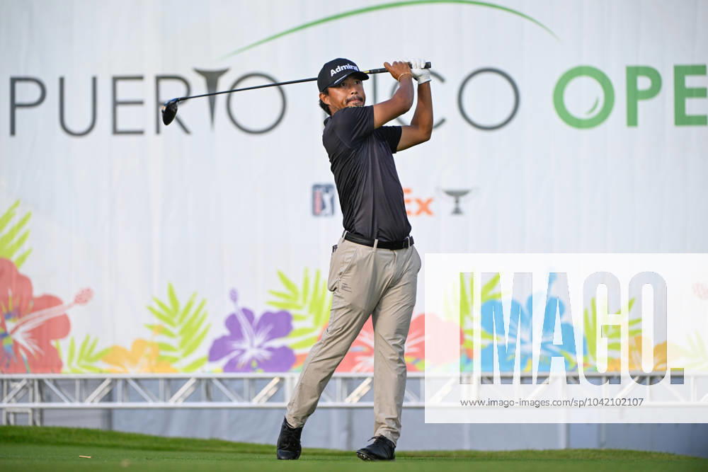 RIO GRANDE, PR - MARCH 07: Satoshi Kodaira (JPN) watches his tee shot on 14 during Rd1 of the Puerto Rico Open at Grand Reserve Country Club (Old) on March 7, 2024, in Rio Grande, Puerto Rico. (Photo by Ken Murray Icon Sportswire) GOLF: MAR 07 PGA, Golf Herren Puerto Rico Open Icon240307016