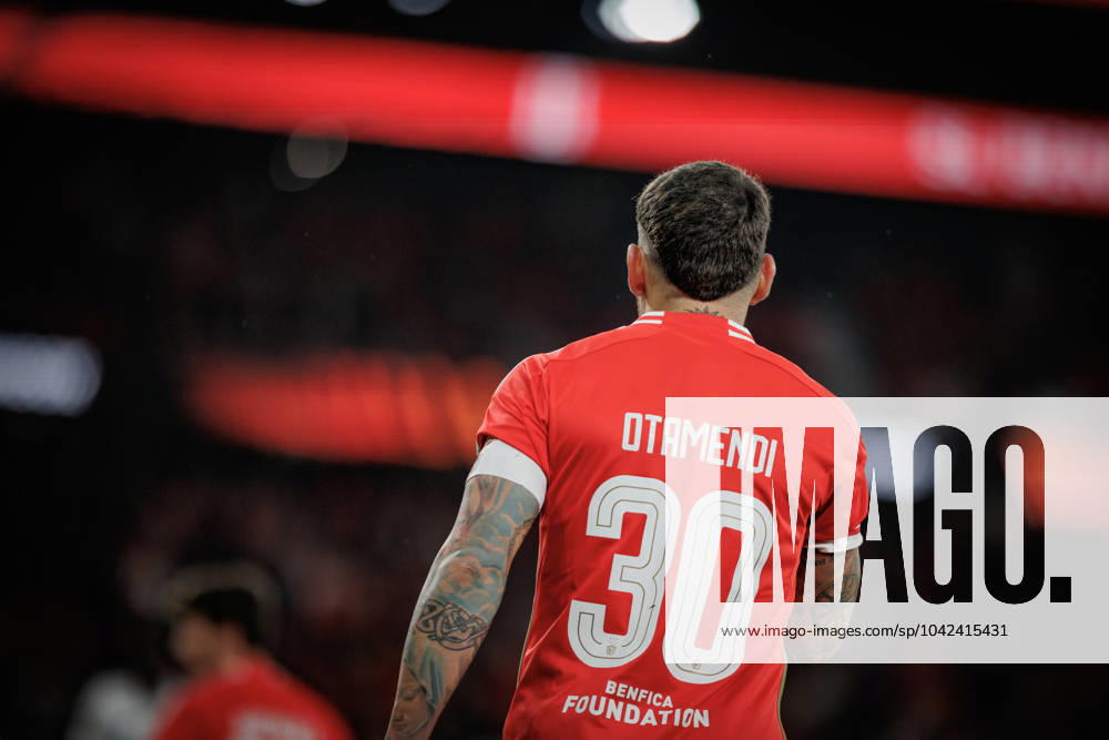 Nicolas Otamendi during UEFA Europa League 23 24 game between SL Benfica and Rangers FC at Estadio Da Luz, Lisbon, Portugal. (Maciej Rogowski) Lisbon Estadio Da Luz Portugal