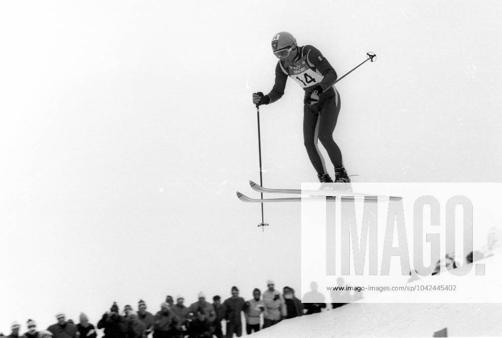1968 Winter Olympics in Grenoble Three-time Olympic champion Jean Claude Killy France in action during the downhill race HM