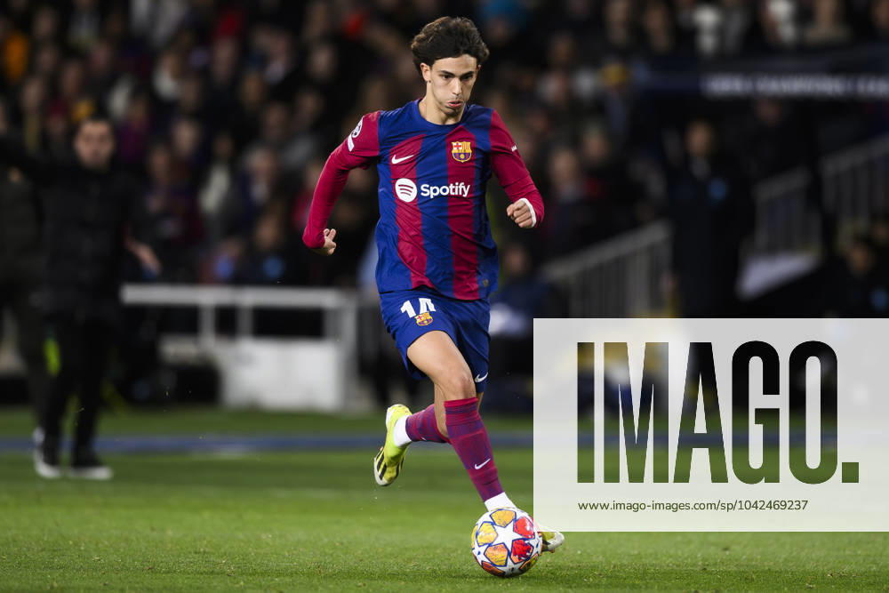 FC Barcelona, Barca v SSC Napoli - UEFA Champions League Joao Felix of FC Barcelona in action during the UEFA Champions League round of 16 second leg football match between FC Barcelona and SSC Napoli. Barcelona Spain