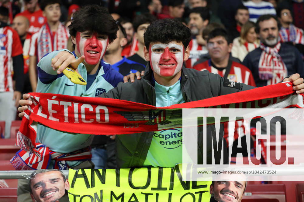 Champions League match between Atletico Madrid vs Inter 03 13 2024 Madrid, second leg of the 2023 24 Champions League round of 16, football match between CF Atletico Madrid vs FC Internazionale Milano at the Civita Metropolitano stadium in Madrid In picture : supporters Atletico Madrid Madrid stadio Civitas Metropolitano di Madrid madrid SPAGNA