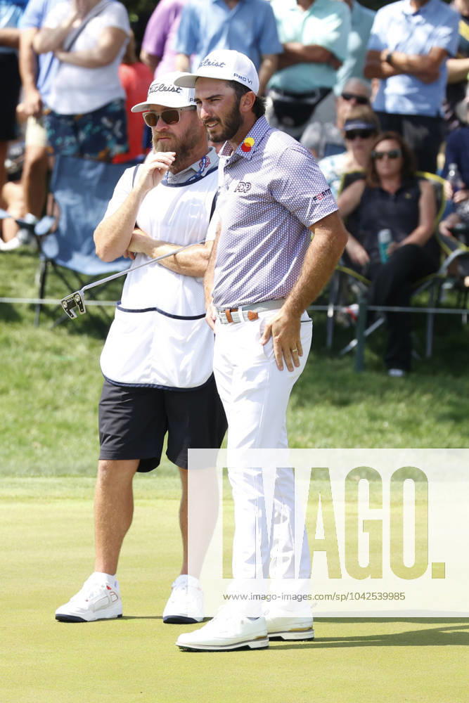 PONTE VEDRA BEACH, FL - MARCH 15: PGA, Golf Herren golfer Max Homa looks dejected after he finishes his second round on the 9th hole during The Players Championship on March 15, 2024, at TPC Sawgrass in Ponte Vedra Beach, Florida. (Photo by Brian Spurlock Icon Sportswire) GOLF: MAR 15 PGA THE PLAYERS Championship Icon24031528