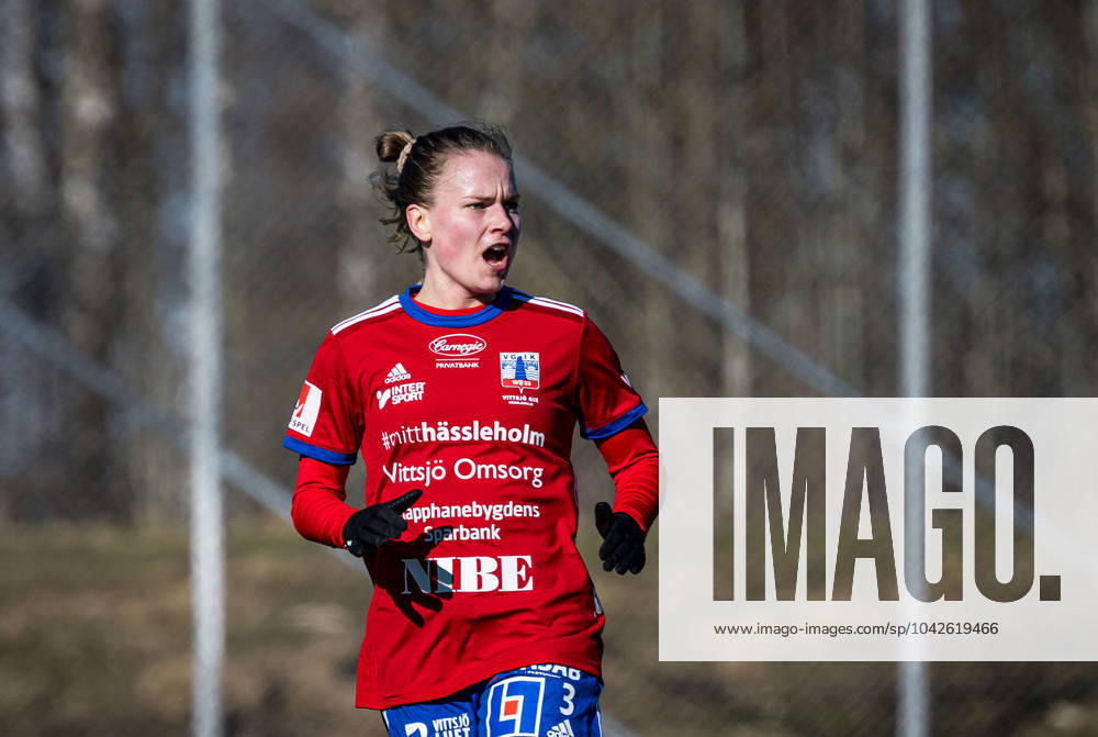 Vittsjös Julia Tunturi during the soccer match in the Swedish Cup between Vittsjö and FC Rosengard on March 17, 2024 in Sösdala.