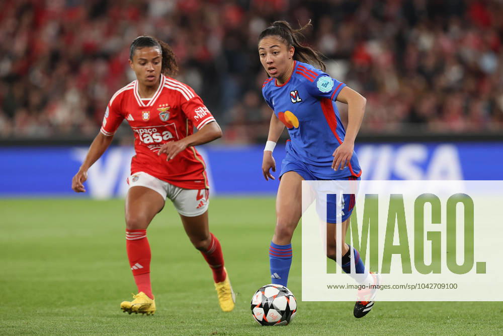 UEFA Women s Champions League 2023 24 1 4 Final SL Benfica Olympique Lyon, Marie Alidou SL Benfica , Selma Bacha Olympique Lyon