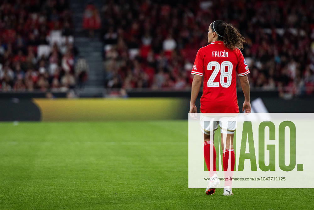 Lisbon, Portugal, March 19 2024: Andrea Falcon (28 SL Benfica) during the UEFA Womens Champions League game between SL Benfica and Olympique Lyonnais at Estadio do Lisboa e Benfica in Lisbon, Portugal. (Pedro Porru SPP)