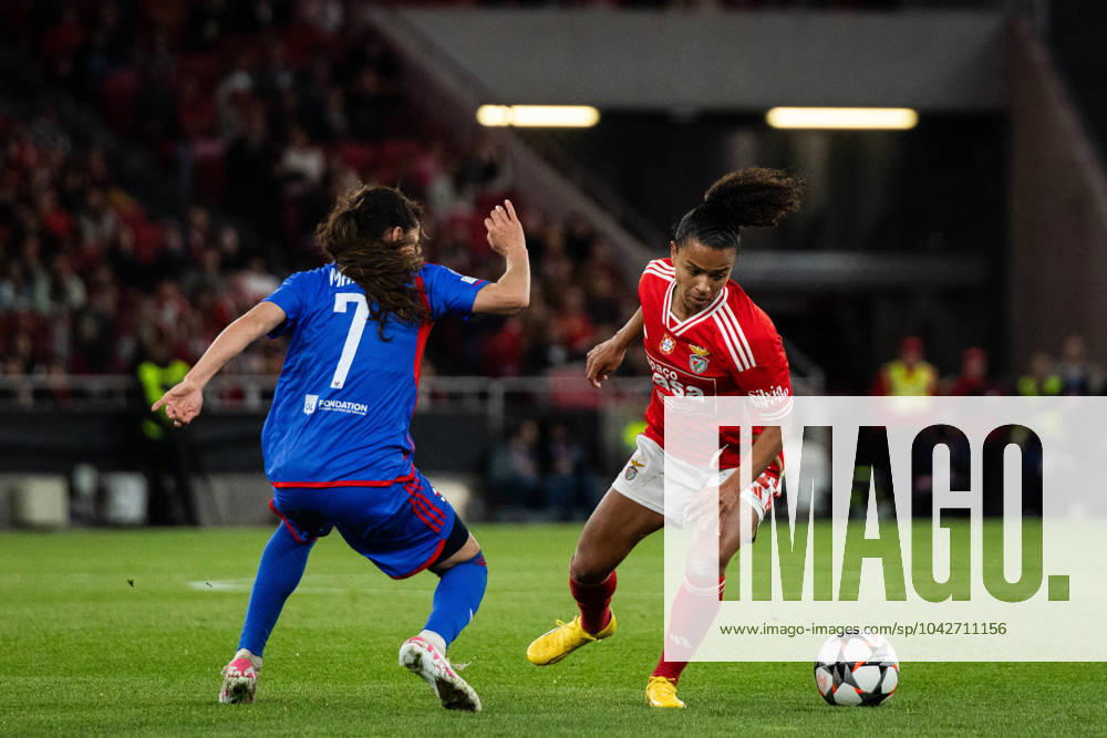 Lisbon, Portugal, March 19 2024: Marie Alidou (2 SL Benfica) in action during the UEFA Womens Champions League game between SL Benfica and Olympique Lyonnais at Estadio do Lisboa e Benfica in Lisbon, Portugal. (Pedro Porru SPP)