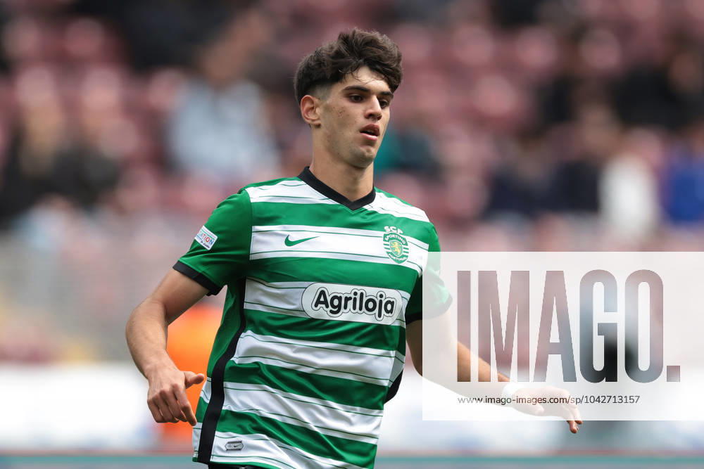 Sporting Lisbon U19 v AZ Alkmaar U19 - UEFA Youth League - Stade De Geneve April 21, 2023, Geneva: Geneva, Switzerland, 21st April 2023. Rodrigo Ribeiro of Sporting CP during the UEFA Youth League match at Stade De Geneve, Geneva. Geneva