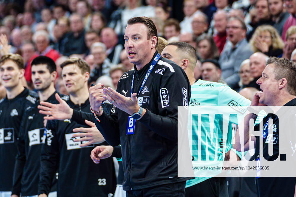 Filip Jicha THW Kiel, Coach GER, THW Kiel vs SG Flensburg Handewitt, Handball, Bundesliga, Matchday 26, Season 2023 2024, 23 03 2024 GER, THW Kiel vs SG Flensburg Handewitt, Handball, Bundesliga, Matchday 26, Season 2023 2024, 23 03 2024 Kiel