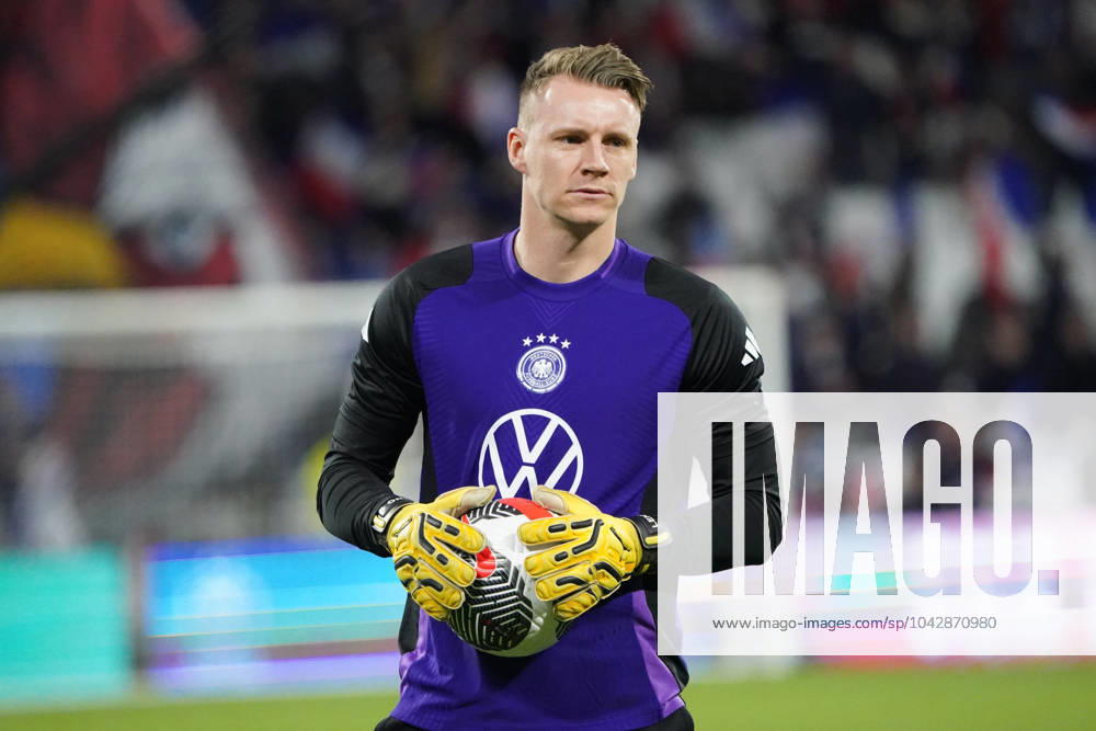 Football, friendly match, international match, test match, France Germany, 23 03 2024, Groupama Stadium Lyon Bernd leno, TW Germany, action, single image