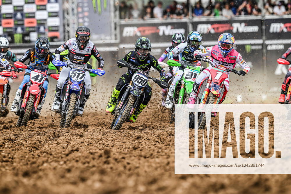 KW12 Motocross World Championship, WM, Weltmeisterschaft Round 2-MXGP of SPAIN-MADRID-24 Marzo 2024-MXGP Class-Start during MXGP of Spain, Motocross race in Spain, Spain, March 24 2024