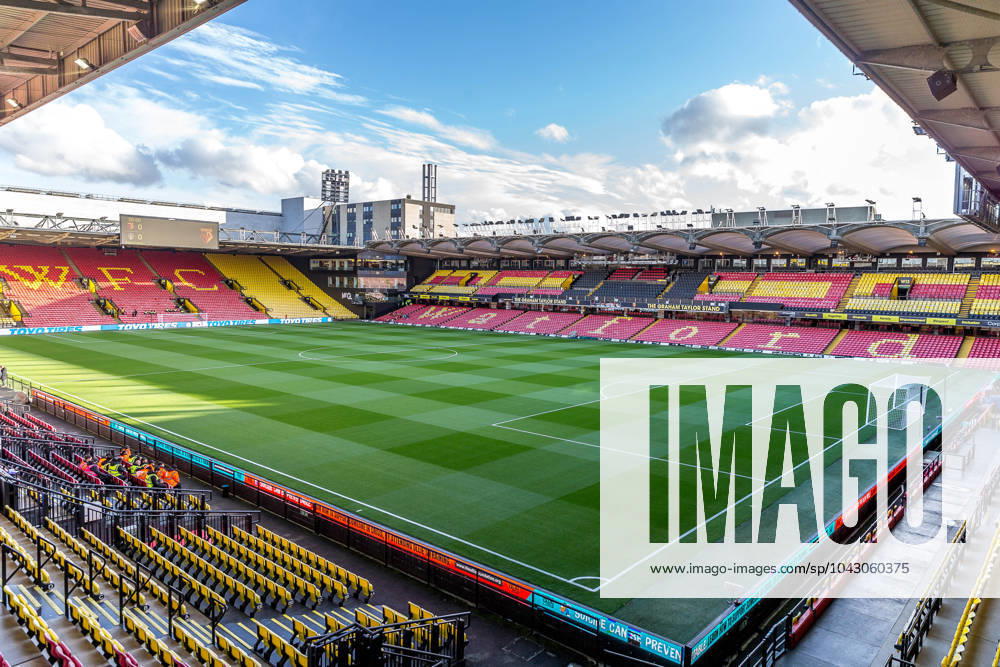 Watford v Leeds United Sky Bet Championship General view of Vicarage Road, Watford