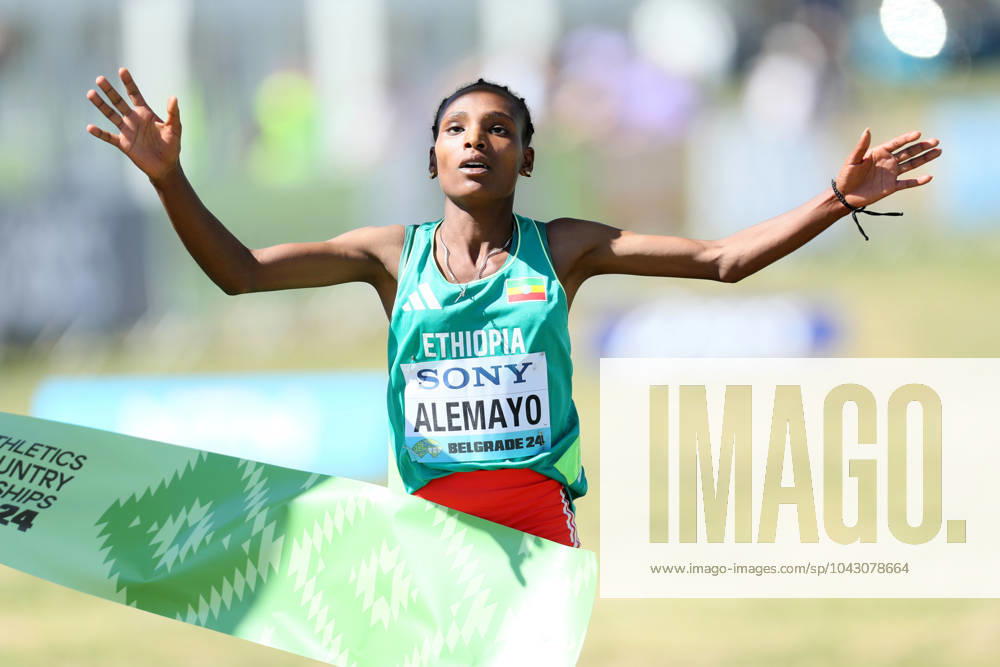 KW13 WORLD CROSS COUNTRY CHAMPIONSHIP MARTA ALEMAYO, U20 RACE WOMAN World Championship, WM, Weltmeisterschaft in cross-country, park Usce Belgrade 30.03.2024. Cross Country, World Cross Country Championship, Belgrade, Athletics, Cross Belgrade Park Usce Serbia