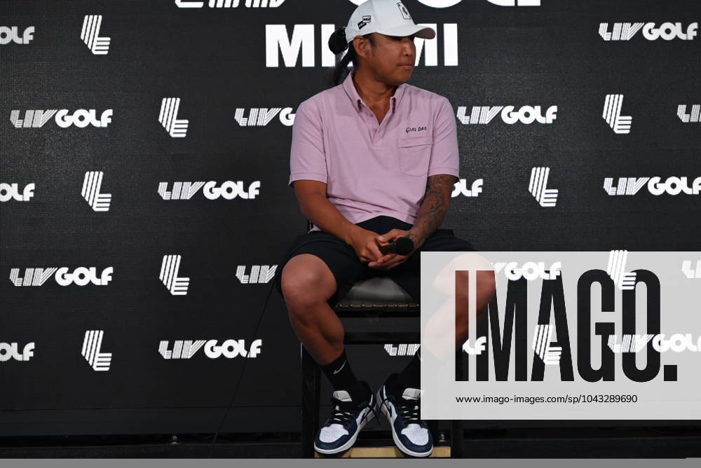 Anthony Kim Delivers Remarks On Injuries, Addiction, Hiatus And Return To Golf In Miami - 04 Apr 2024 Anthony Kim delivers remarks and answers questions from members of the media on his struggles with battling injuries and addiction, taking a 12-year hiatus and returning to professional Golf at Trump National Doral in Miami. Miami United States