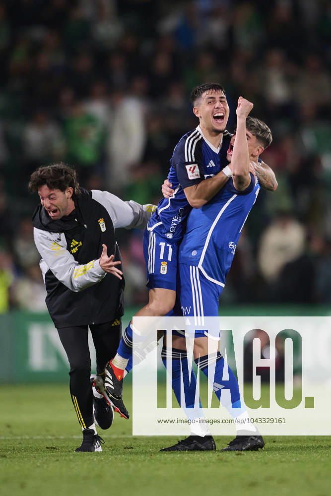 LaLiga Hypermotion, Elche CF v Real Oviedo ELCHE, SPAIN - APRIL 5: Viti Rozada Right Winger of Real Oviedo celebrates after scoring his team s second goal during the LaLiga Hypermotion match between Elche CF and Real Oviedo at Manuel Martinez Valero Stadium, on April 5, 2024 in Elche, Spain. (Photo By Francisco Macia Photo Players Images) Elche Estadio Manuel Martinez Valero Alicante Spain