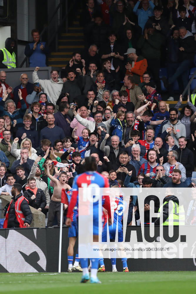 Jean-Philippe Mateta of Crystal Palace celebrates his goal during the Premier League match between Crystal Palace and Manchester City at Selhurst Park, London, England on 6 April 2024.