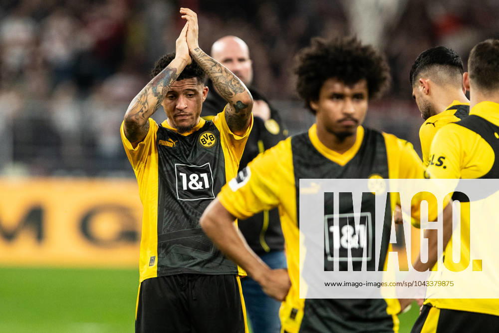 1 Soccer Bundesliga 28 Matchday Borussia Dortmund VfB Stuttgart 06 04 2024 Jadon Sancho Borussia Dortmund, 10 after the match 1 Soccer Bundesliga 28 Matchday Borussia Dortmund VfB Stuttgart Signal Iduna Park, Dortmund 06 04 2024