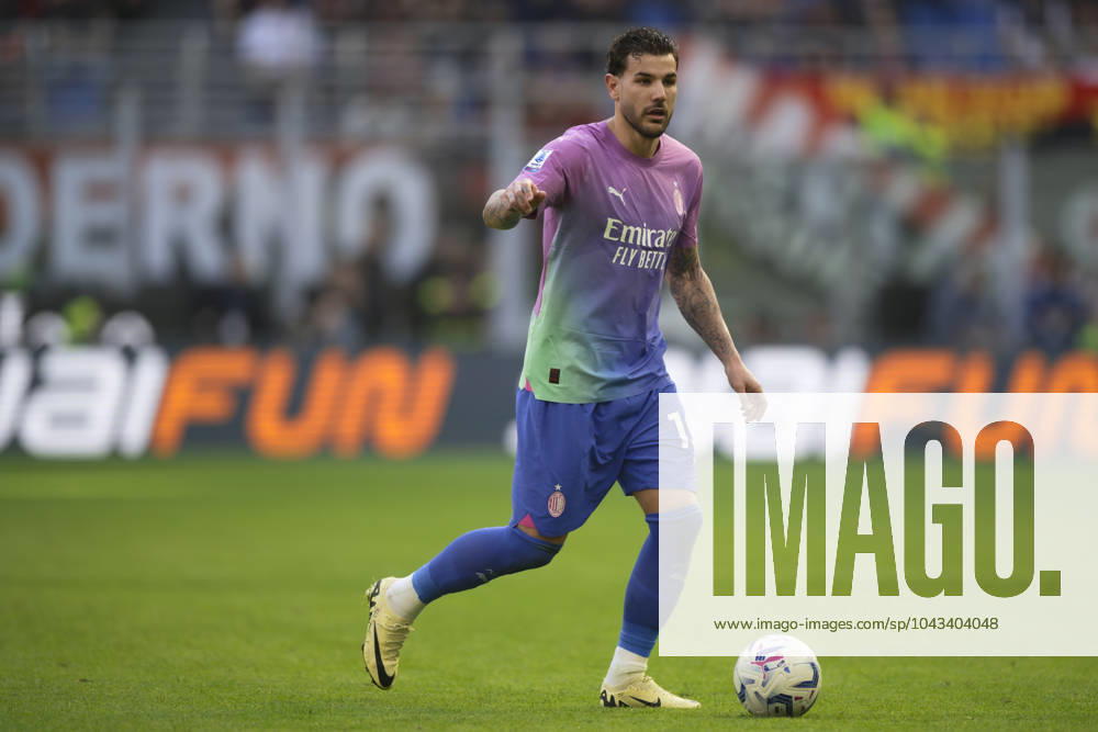AC Milan v US Lecce - Serie A Theo Hernandez of AC Milan in action during the Serie A football match between AC Milan and US Lecce. Milan Italy
