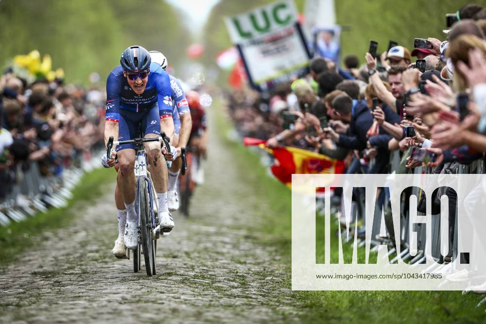 Swiss Stefan Kung of Groupama-FDJ pictured in action during the men s elite race of the Paris-Roubaix cycling event, 260,0km from Compiegne to Roubaix, France on Sunday 07 April 2024. DAVIDxPINTENS x90531557x