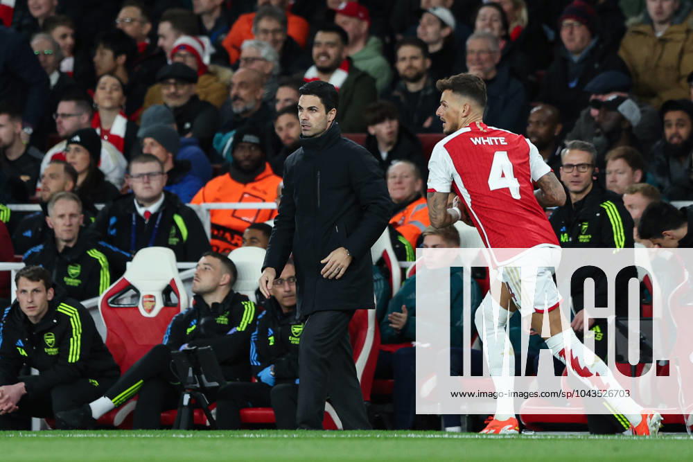 London, England, 9th April 2024. Mikel Arteta, manager of Arsenal on the touchline during the UEFA Champions League match at the Emirates Stadium, London. Picture credit should read: Kieran Cleeves Sportimage . SPI-3065-0059