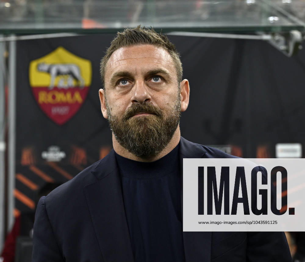 Foto IPP Paolo Bona Milano 11 04 2024 UEFA Europa League di Calcio stagione 2023 2024 partita Milan-Roma Nella foto Daniele De Rossi, allenatore della Roma Italy Photo Press Worldwide Copyright italy Italy ITALY