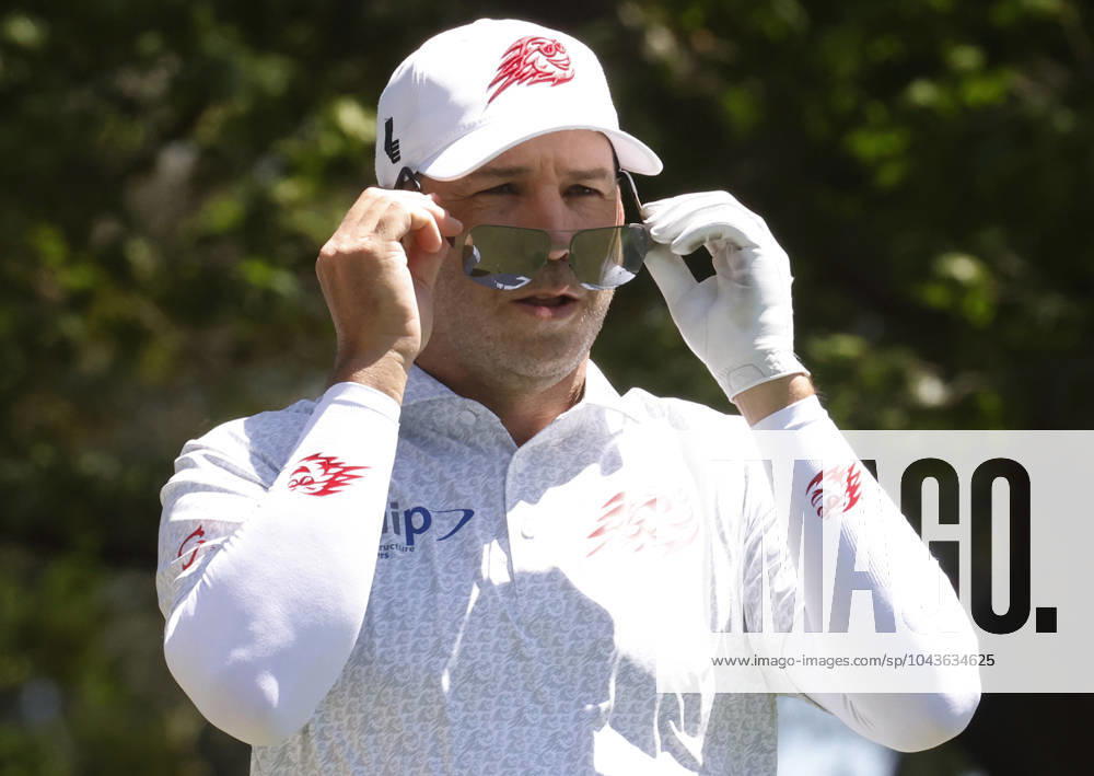 Spain s Sergio Garcia looks at the fairway before teeing off on the fourth hole in the second round of the Masters Tournament at Augusta National Golf Club in Augusta, Georgia on Friday, April 12, 2024. AUG20240412555 TANNENxMAURY