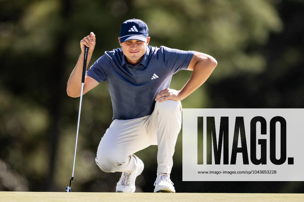 Ludvig Aberg of Sweden on the 18th green during the second round of the 2024 Masters Golf Tournament on April 12, 2024 in Augusta Photo Petter Arvidson BILDBYRAN kod PA PA0793 bbeng golf masters the masters Augusta us masters sverige