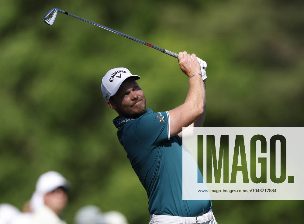 England s Danny Willett hits his tee shot on the twelfth hole during the third round of the Masters Tournament at Augusta National Golf Club in Augusta, Georgia on Saturday, April 13, 2024. AUG20240413140 JOHNxANGELILLO