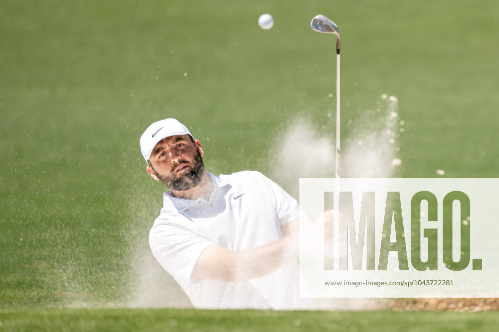 Scottie Scheffler of the United States during the third round of the 2024 Masters Golf Tournament on April 13, 2024 in Augusta Photo Petter Arvidson BILDBYRAN kod PA PA0794 bbeng golf masters the masters Augusta us masters