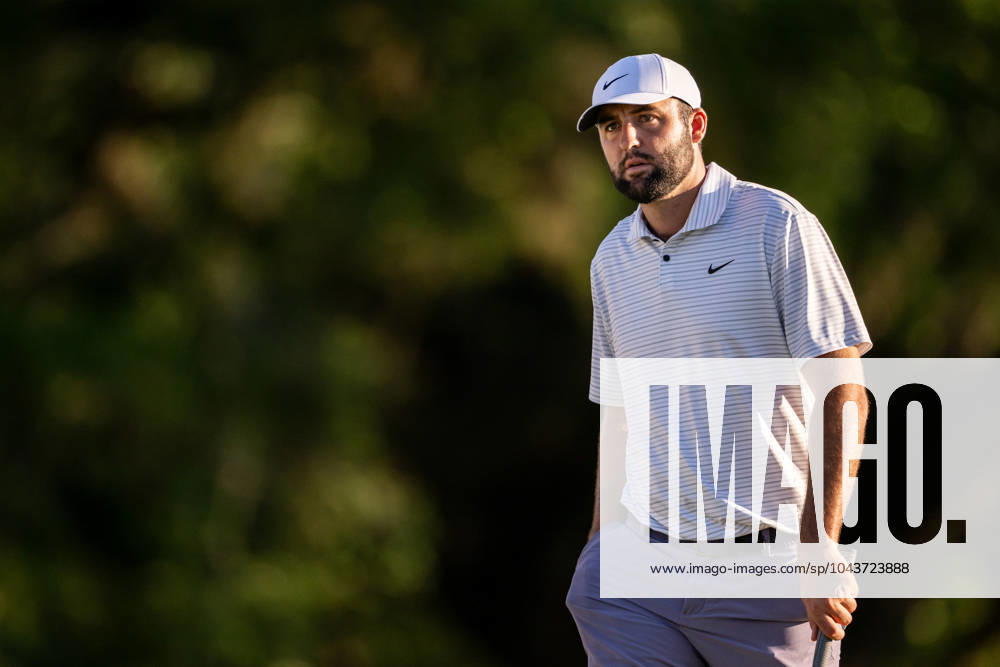 Scottie Scheffler of the United States during the third round of the 2024 Masters Golf Tournament on April 13, 2024 in Augusta Photo Petter Arvidson BILDBYRAN kod PA PA0794 bbeng golf masters the masters Augusta us masters
