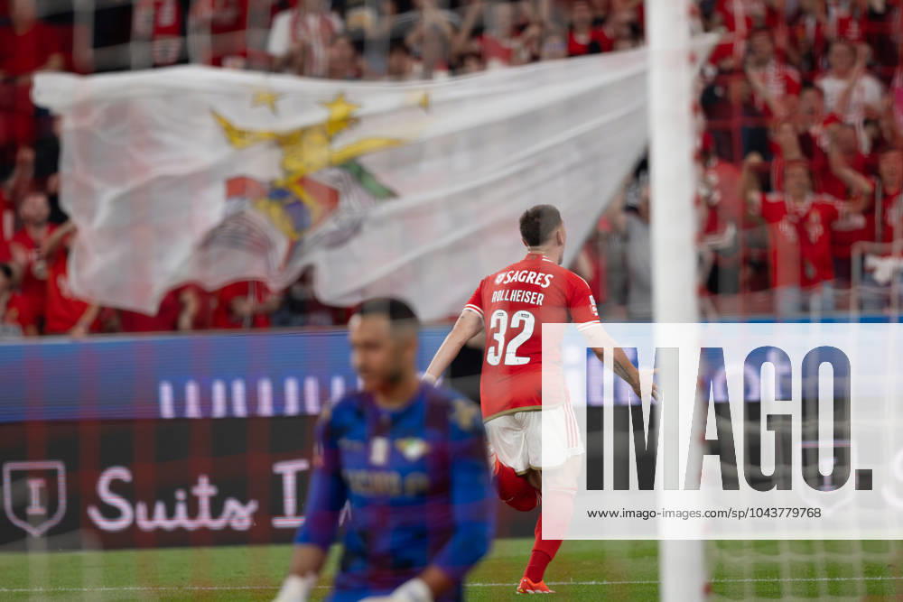 Benjamin Rollheiser celebrates after scoring goal during Liga Portugal game between SL Benfica and Moreirense FC at Estadio Da Luz, Lisbon, Portugal. (Maciej Rogowski) Lisbon Estadio Da Luz Portugal
