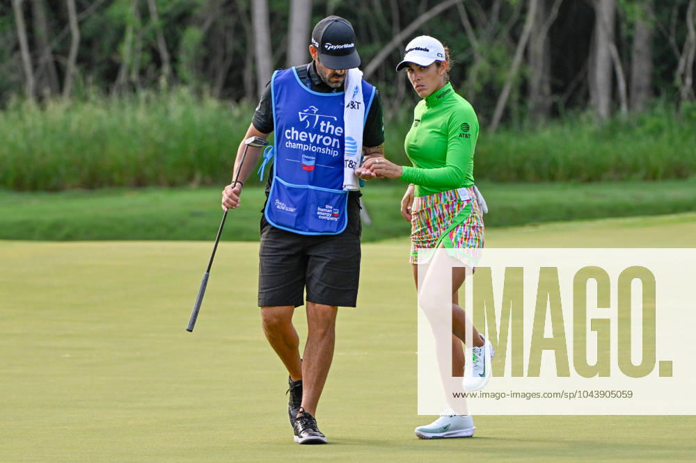 THE WOODLANDS, TX - APRIL 18: Maria Fassi (MEX) after sinking her par putt on 10 during Rd1 of the Chevron Championship at The Club at Carlton Woods on April 18, 2024 in The Woodlands, Texas. (Photo by Ken Murray Icon Sportswire) GOLF: APR 18 LPGA, Golf Damen The Chevron Championship Icon240418034