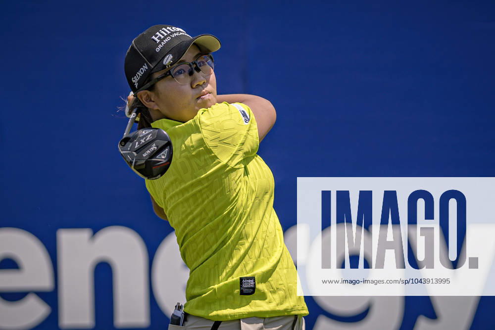 NASA HATAOKA tees off at the 10th hole during round 1 of The Chevron Championship at The Club at Carlton Woods on April 18, 2024, in The Woodlands, Texas. The Woodlands USA - ZUMAp213 20240418_znp_p213_024