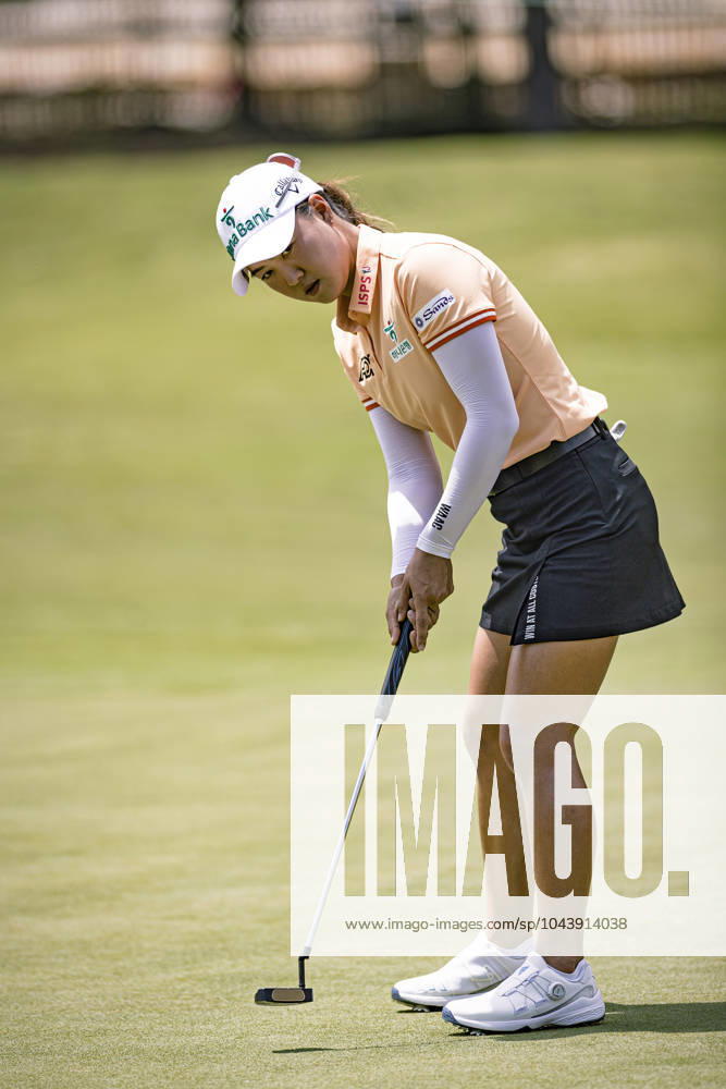 MINJEE LEE on the 11th green during Round 1 of The Chevron Championship at The Club at Carlton Woods on April 18, 2024, in The Woodlands, Texas. The Woodlands USA - ZUMAp213 20240418_znp_p213_040