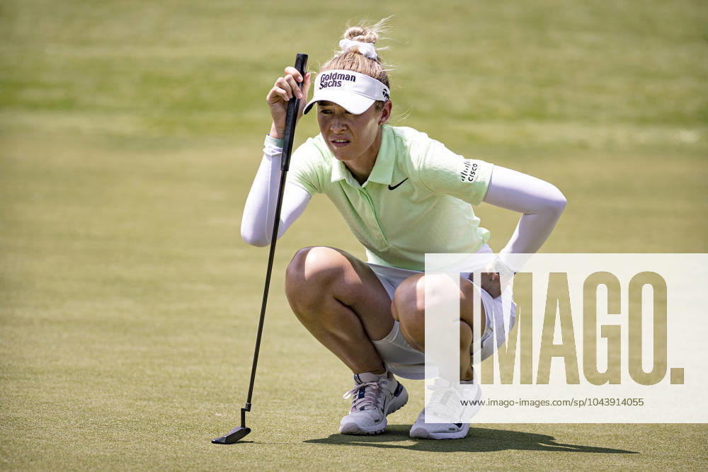 NELLY KORDA on the 11th green during Round 1 of The Chevron Championship at The Club at Carlton Woods on April 18, 2024, in The Woodlands, Texas. The Woodlands USA - ZUMAp213 20240418_znp_p213_049