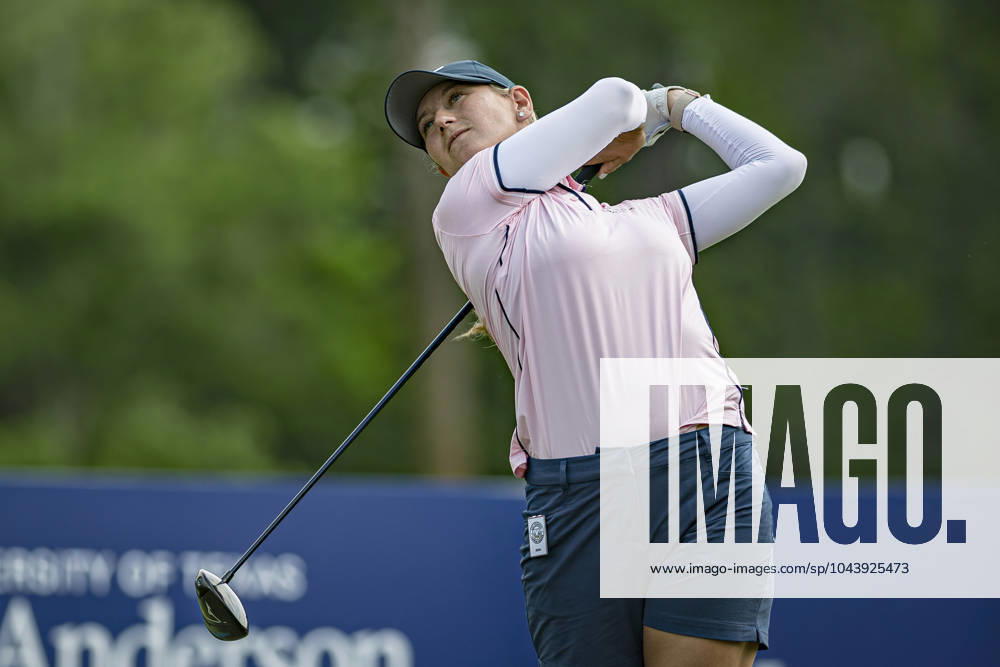 BAILEY TARDY tees off at the 7th hole during round 1 of The Chevron Championship at The Club at Carlton Woods on April 18, 2024, in The Woodlands, Texas. The Woodlands USA - ZUMAp213 20240418_znp_p213_065