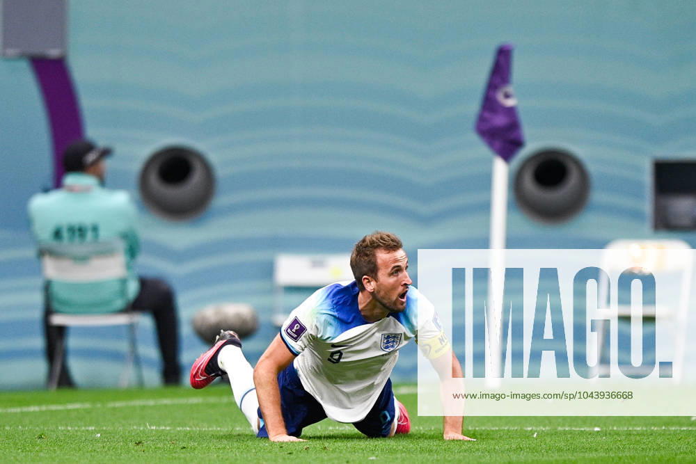 2022-12-10 Netherlands v Argentina - Quarter Final - FIFA World Cup, WM, Weltmeisterschaft, Fussball Qatar 2022 LUSAIL CITY, QATAR - DECEMBER 10: Harry Kane of England reacts during the Quarter Final - FIFA World Cup Qatar 2022 match between Netherlands and Argentina at the Lusail Stadium on December 10, 2022 in Lusail City, Qatar (Photo by Pablo Morano BSR Agency) Lusail City Qatar Content not available for redistribution in The Netherlands directly or indirectly through any third parties.