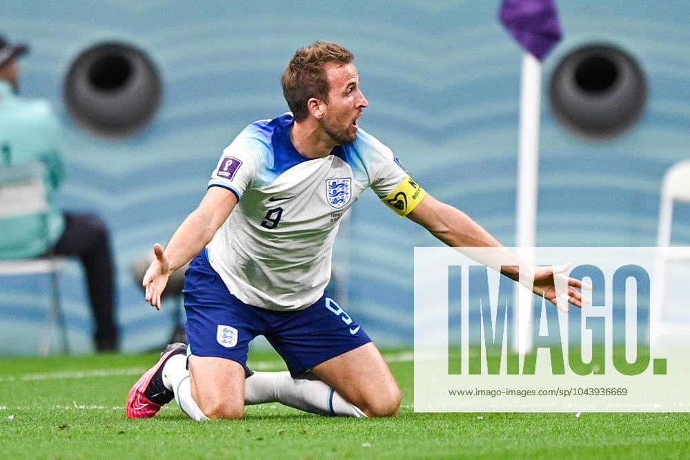 2022-12-10 Netherlands v Argentina - Quarter Final - FIFA World Cup, WM, Weltmeisterschaft, Fussball Qatar 2022 LUSAIL CITY, QATAR - DECEMBER 10: Harry Kane of England reacts during the Quarter Final - FIFA World Cup Qatar 2022 match between Netherlands and Argentina at the Lusail Stadium on December 10, 2022 in Lusail City, Qatar (Photo by Pablo Morano BSR Agency) Lusail City Qatar Content not available for redistribution in The Netherlands directly or indirectly through any third parties.