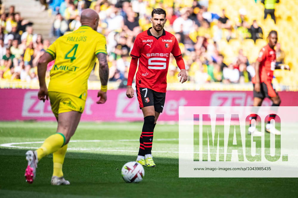 Martin Terrier (Stade Rennais) FOOTBALL : FC Nantes x Stade Rennais - Ligue 1 - JournÃ e 30 - 20 04 2024 BaptisteAutissier Panoramic