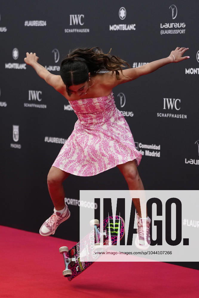 KW17 2024 Laureus World Awards Madrid Arisa Trew Skateboarding, Australia during the Laureus World Sports Awards 2024 at Palacio De Cibeles on April 22, 2024 in Madrid, Spain. Madrid Spain