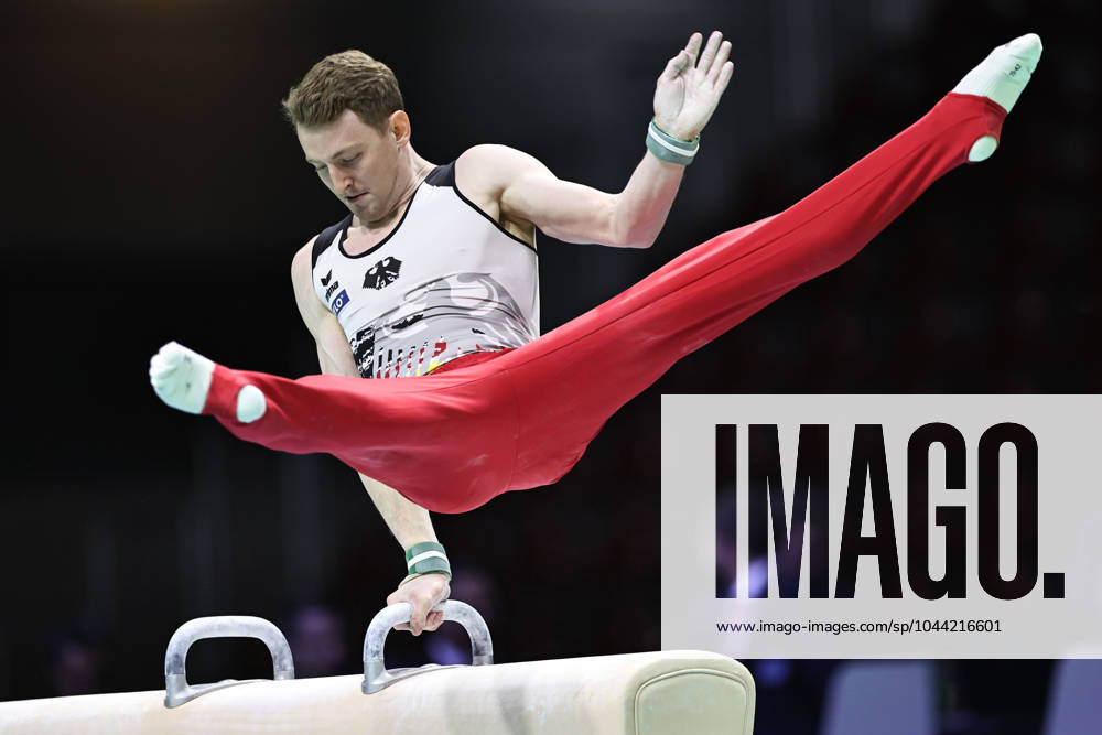 Nils Dunkel, GER, during seniors qualification at 2024 European Championships in Rimini 24 04 2024