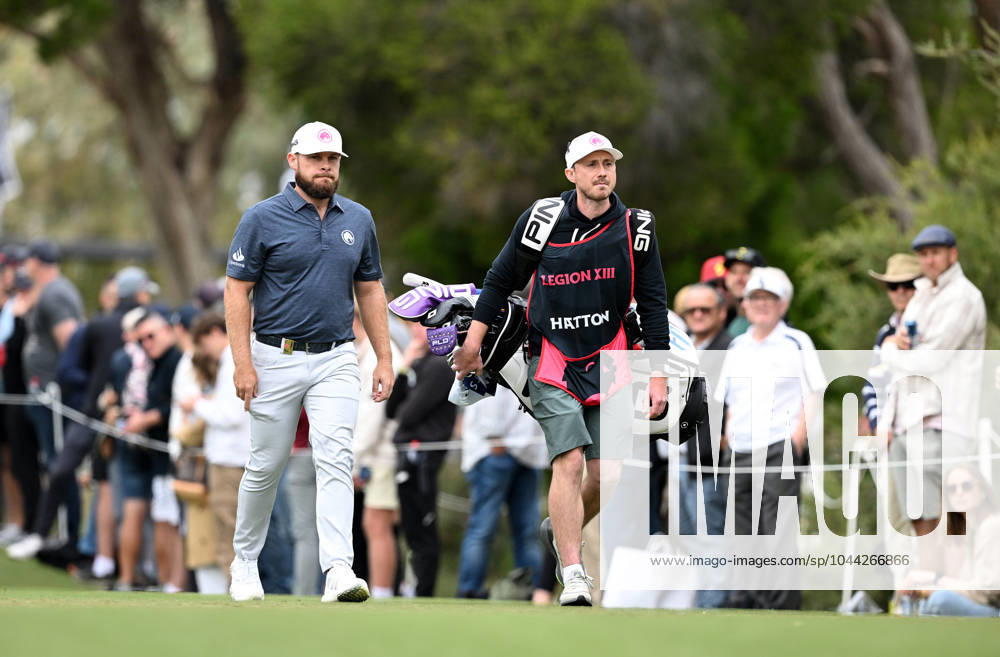 LIV GOLF ADELAIDE, Tyrell Hatton of Legion XIII is seen on Day 1 of LIV Golf Adelaide at the Grange Golf Club in Adelaide, Friday, April 26, 2024. ( NO ARCHIVING, , NO USE IN BOOKS WITHOUT CONSENT ADELAIDE SOUTH AUSTRALIA AUSTRALIA
