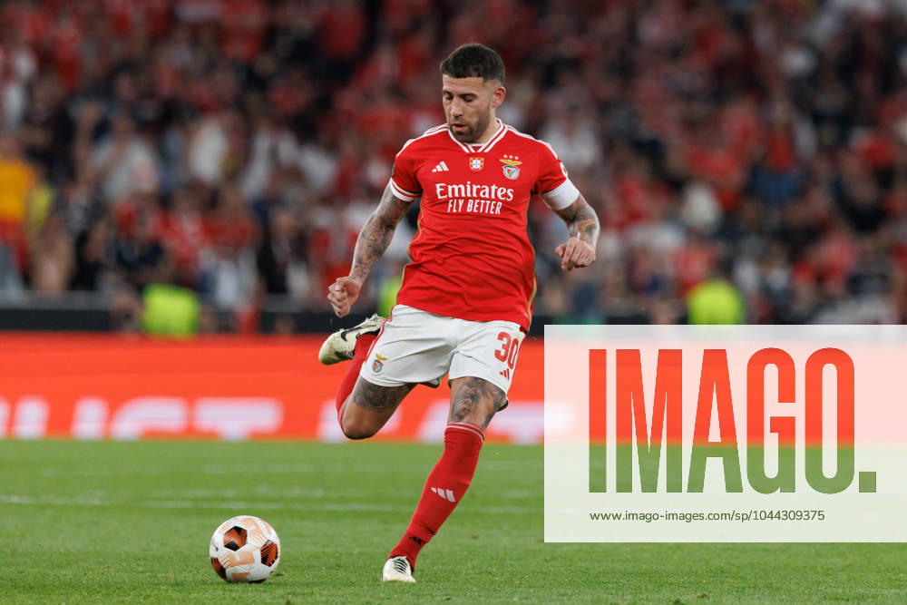 Nicolas Otamendi during UEFA Europa League game between SL Benfica and Olympique de Marseille at Estadio Da Luz, Lisbon, Portugal. (Maciej Rogowski) Lisbon Estadio Da Luz Portugal