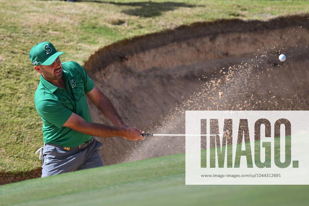 LIV GOLF ADELAIDE, Charl Schwartzel of Stinger GC plays a shot on day 2 of LIV Golf Adelaide at the Grange Golf Club in Adelaide, Saturday, April 27, 2024. ( NO ARCHIVING, , NO USE IN BOOKS WITHOUT CONSENT ADELAIDE SOUTH AUSTRALIA AUSTRALIA