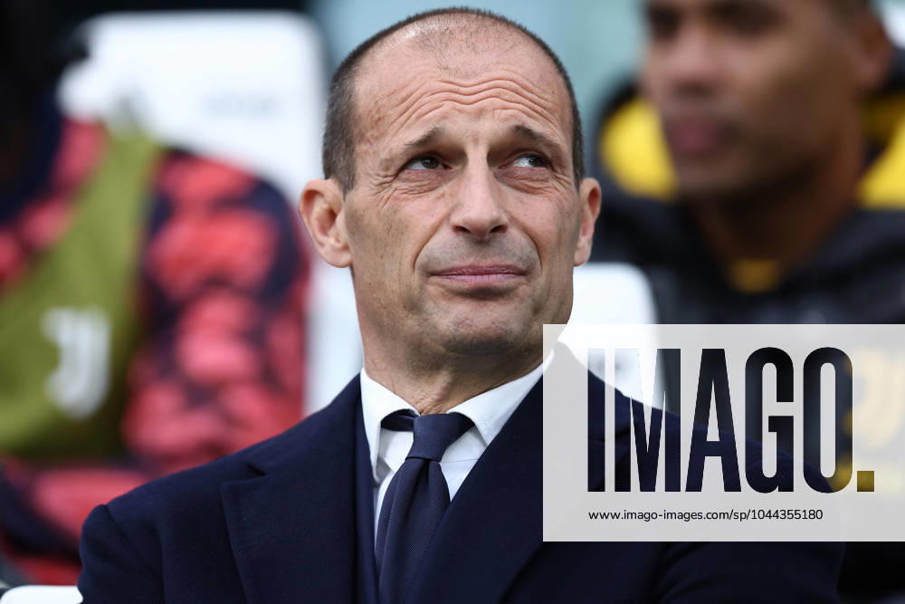 Juventus Fc - Ac Milan Massimiliano Allegri, head coach of Juventus Fc looks on during the Serie A match beetween Juventus Fc and Ac Milan at Allianz Stadium on April 27, 2024 in Turin, Italy . Torino Allianz Stadium Italy