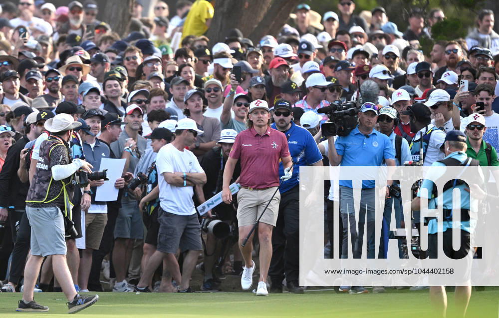 LIV GOLF ADELAIDE, A large gallery follows Cameron Smith during the final round of LIV Golf Adelaide at the Grange Golf Club in Adelaide, Sunday, April 28, 2024. ( NO ARCHIVING, , NO USE IN BOOKS WITHOUT CONSENT ADELAIDE SOUTH AUSTRALIA AUSTRALIA