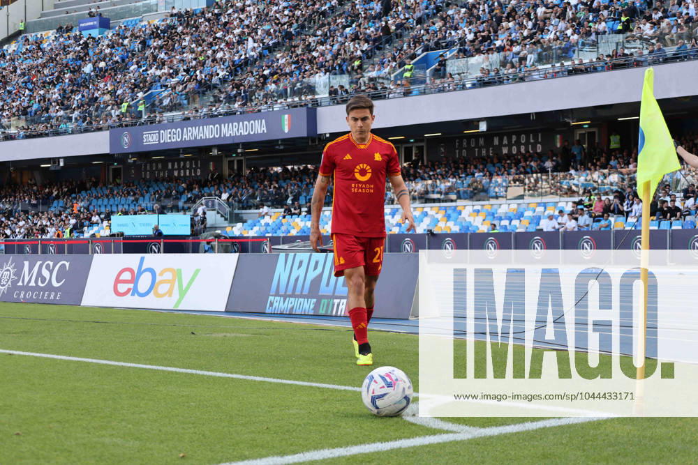 Serie A championship football match - 2023 24 Napoli vs Roma 04 28 2024 Naples, Diego Armando Maradona Stadium, football match valid for the 2023 24 Serie A championship between SSC Napoli vs AC Roma In the picture: Paulo Dybala (AS Roma) NAPOLI stadio Diego Armando Maradona CAMPANIA ITALIA